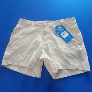 NWT Columbia Tan PFG Shorts Lightweight Performance UPF 50 Size 14 / Fishing